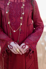 Qalamkar Luxury Embroidered 3-Piece Suit – SI-F-70