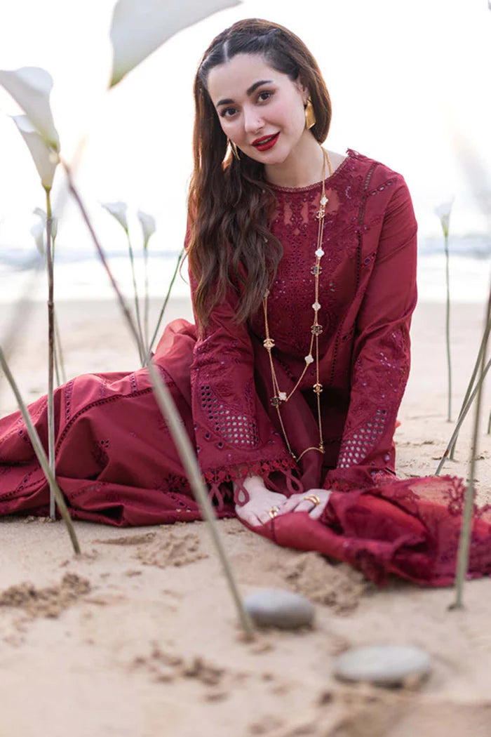 Qalamkar Luxury Embroidered 3-Piece Suit – SI-F-70