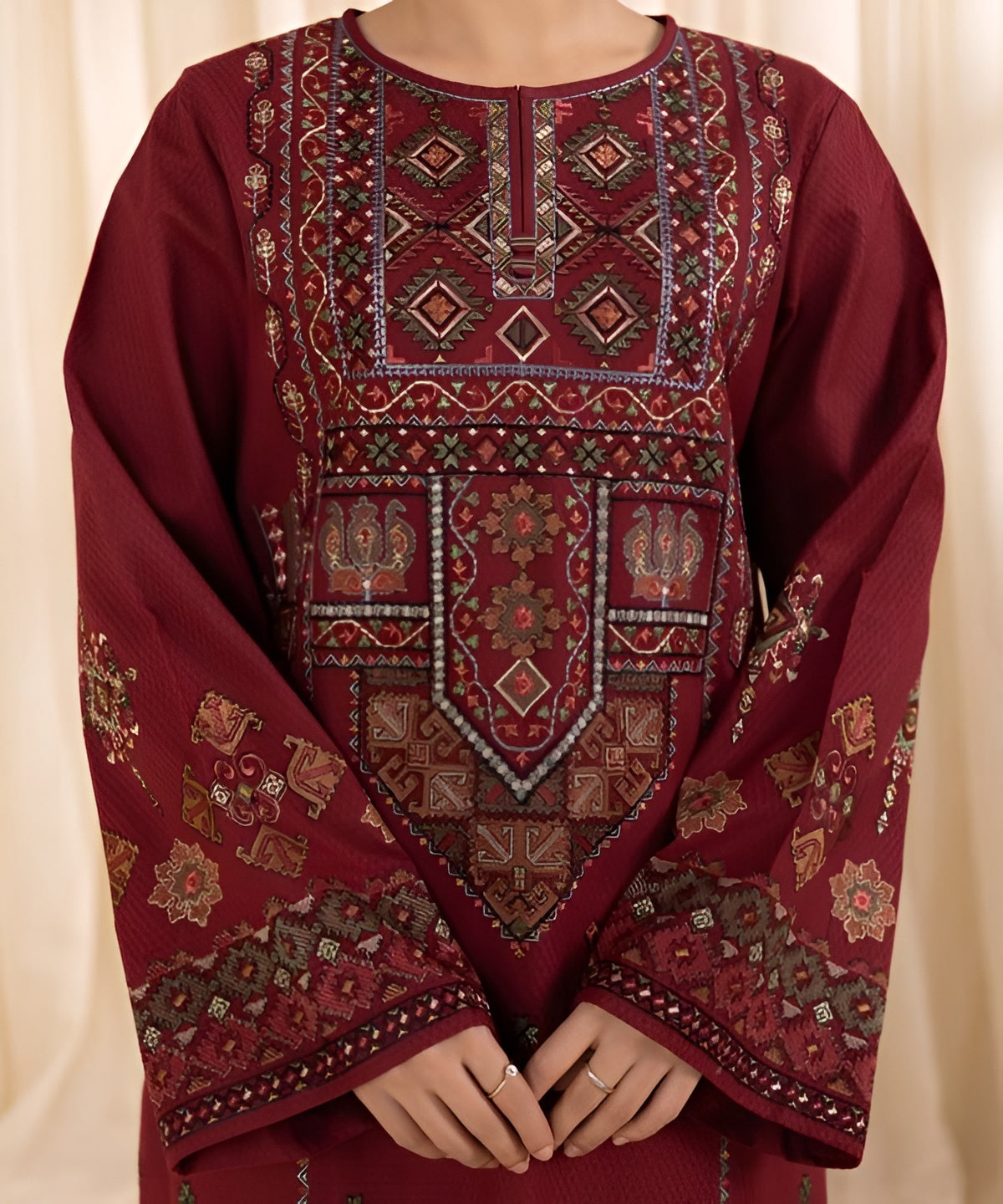 sapphire Embroidered lawn Three Piece - SI-F-37