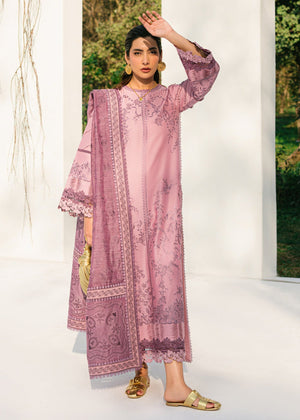 Binilyas Lawn Embroidered Stitched 3-Piece Suit - SI-F-26