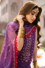 Bin Ilyas Luxury Lawn Embroidered Unstitched 3 Piece - SI-F-27