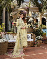 Elaf Premium Embroidered Luxury Lawn Unstitched 3Pc Suit - SI-F-55