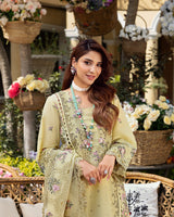 Elaf Premium Embroidered Luxury Lawn Unstitched 3Pc Suit - SI-F-55