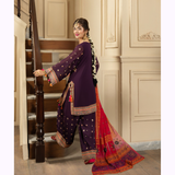 Embroidered Georgette Chiffon Farshi Shalwar Collection by karma Collection - SI-F-008