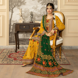 Embroidered Georgette Chiffon Farshi Shalwar Collection by karma Collection - SI-F-008