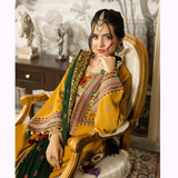 Embroidered Georgette Chiffon Farshi Shalwar Collection by karma Collection - SI-F-008