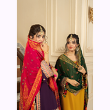 Embroidered Georgette Chiffon Farshi Shalwar Collection by karma Collection - SI-F-008