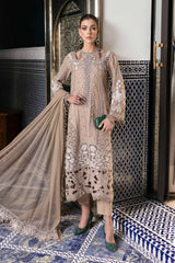 3 Piece Unstitched Embroidered Lawn Suit - SI-F-54