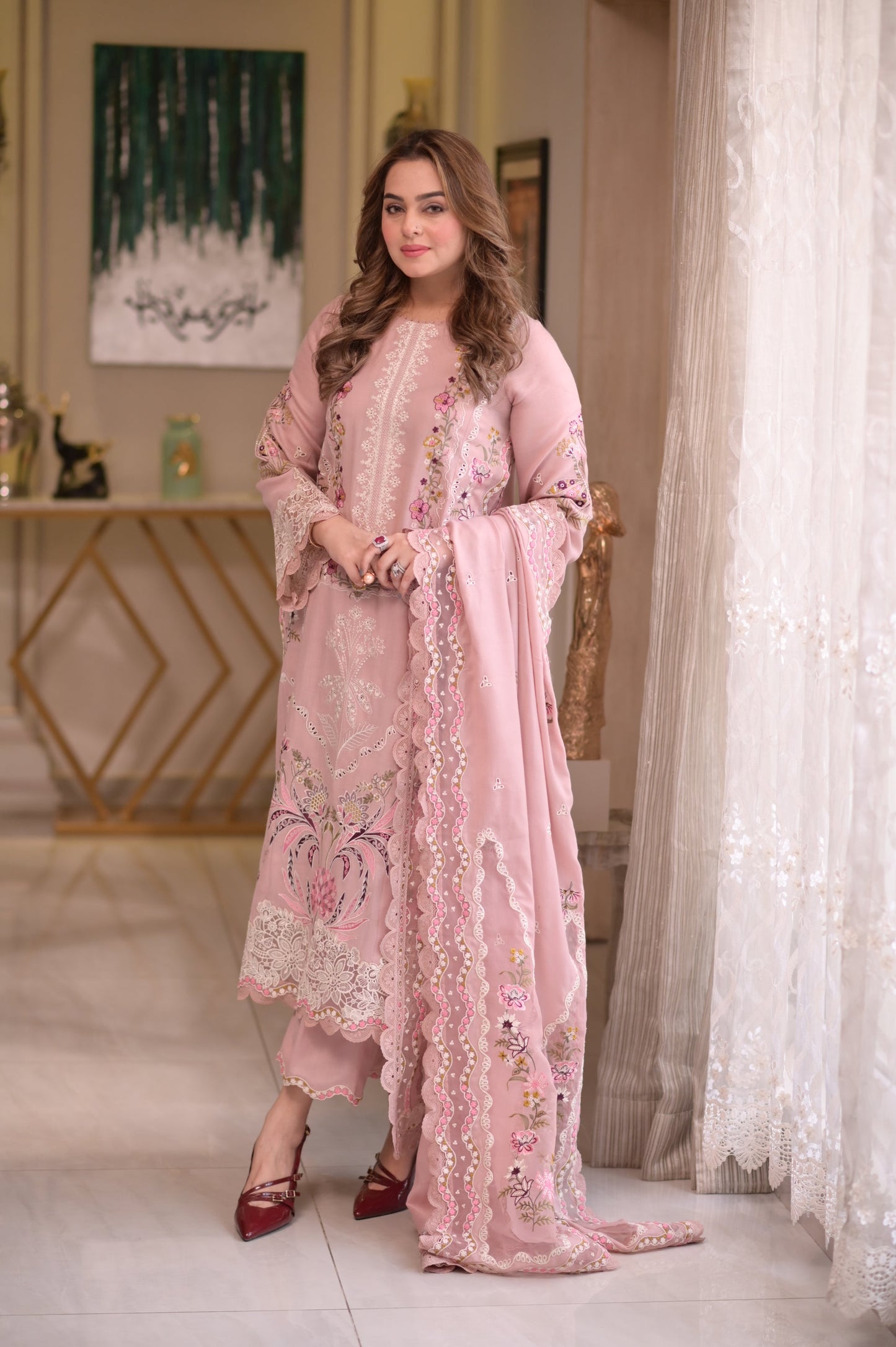 Aneelas 3piece embroidered collection - SI-F-59