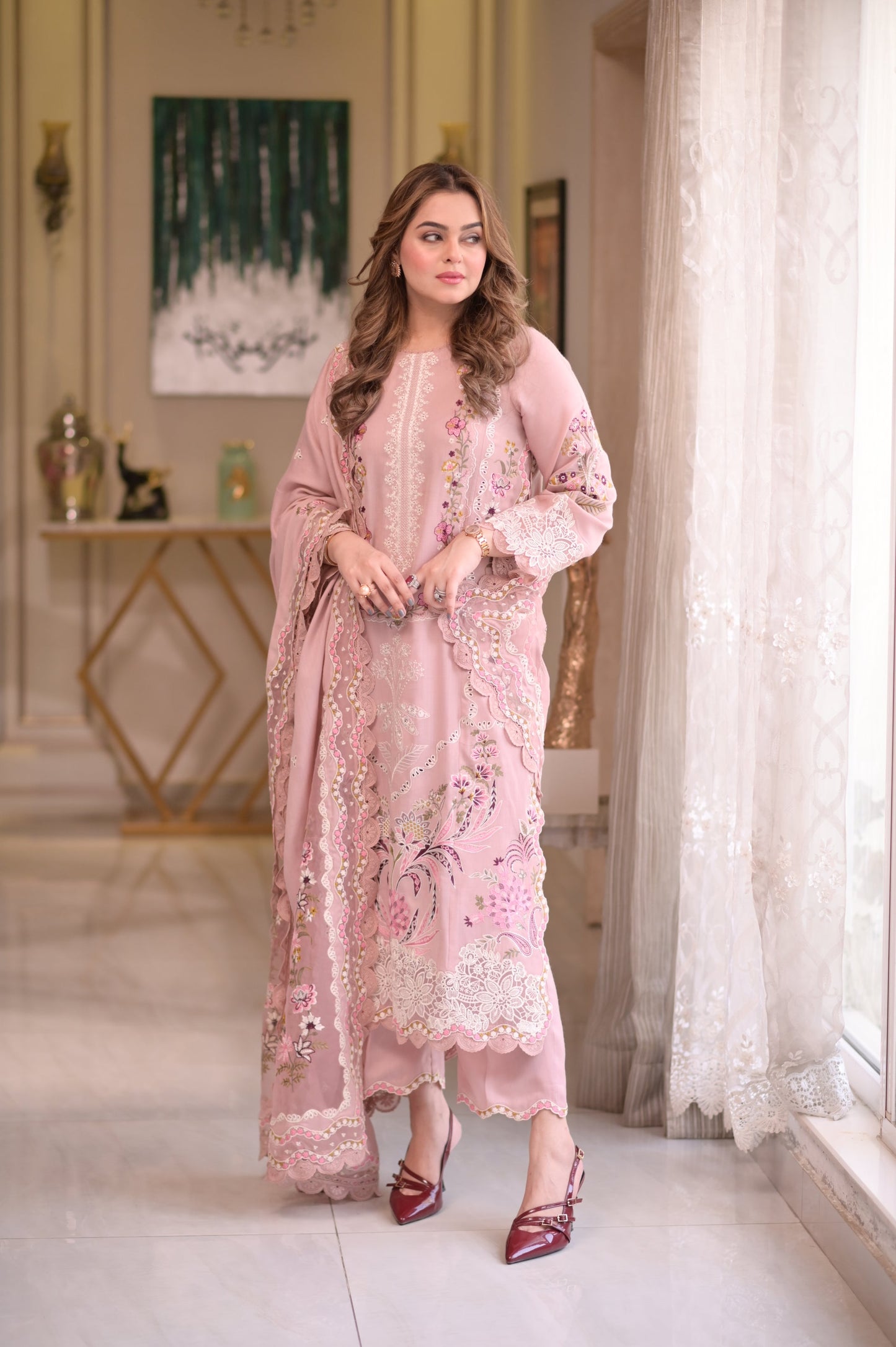 Aneelas 3piece embroidered collection - SI-F-59