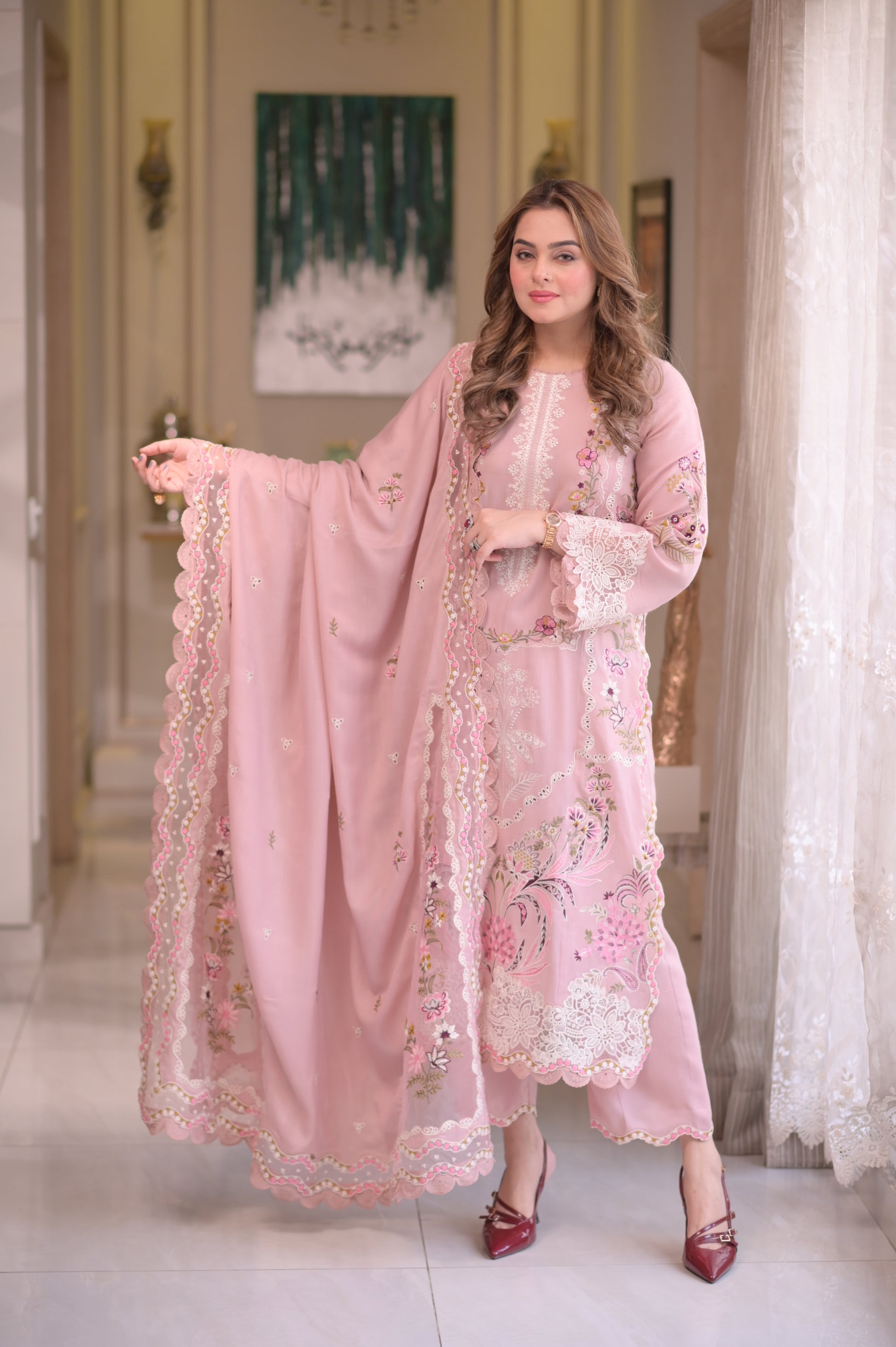 Aneelas 3piece embroidered collection - SI-F-59