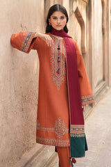 Delia by Jazmin Embroidered Khaddar Unstitched 3Pc Suit - SI-F-002