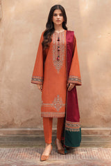 Delia by Jazmin Embroidered Khaddar Unstitched 3Pc Suit - SI-F-002
