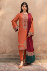 Delia by Jazmin Embroidered Khaddar Unstitched 3Pc Suit - SI-F-002
