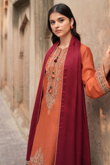 Delia by Jazmin Embroidered Khaddar Unstitched 3Pc Suit - SI-F-002