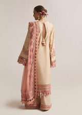 Hussain Rehar 3PC Embroidered Lawn Suit with Printed Chiffon Dupatta - SI-F-29