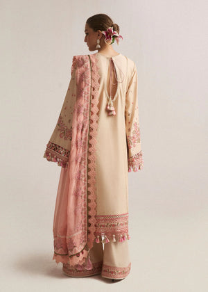 Hussain Rehar 3PC Embroidered Lawn Suit with Printed Chiffon Dupatta - SI-F-29