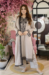 3Piece Embroidered Lawn unstitiched collection - SI-F-005