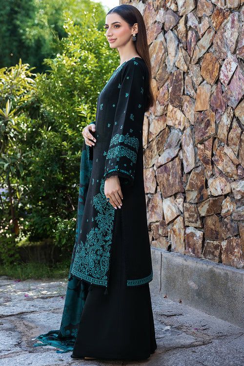 Farasha Embroidered Khaddar Unstitched 3Pc Suit - SI-F-42