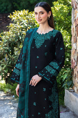 Farasha Embroidered Khaddar Unstitched 3Pc Suit - SI-F-42