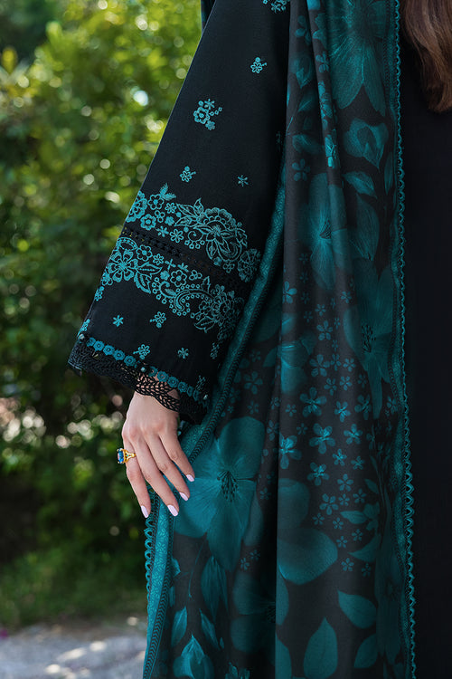 Farasha Embroidered Khaddar Unstitched 3Pc Suit - SI-F-42