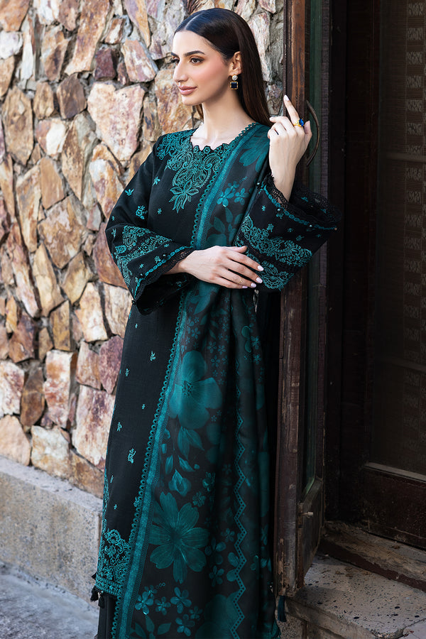 Farasha Embroidered Khaddar Unstitched 3Pc Suit - SI-F-42