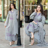 Mushq by libaas - 3PC Dhanak Embroidered Suit - SI-F-003