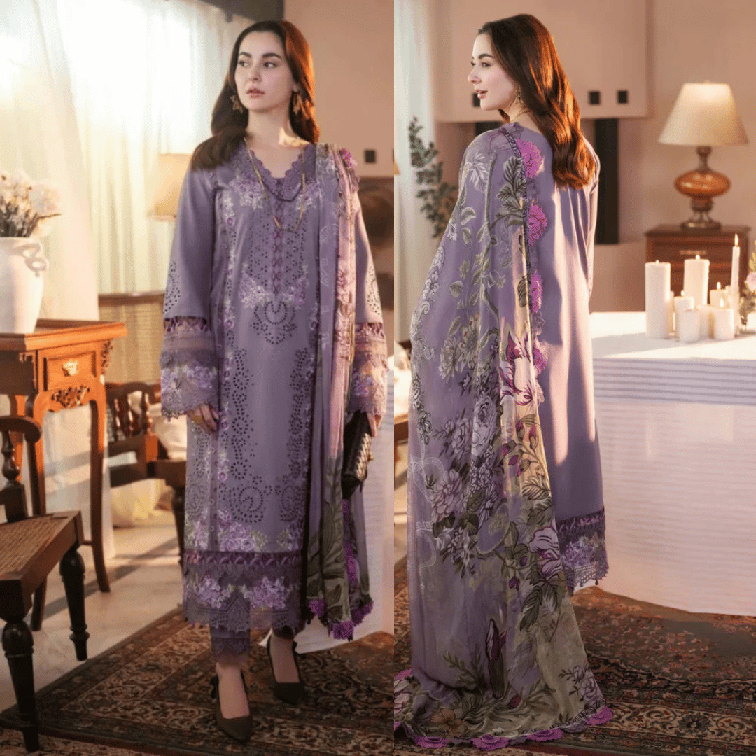 Jade 3PC Lawn Chickenkari Embroidered Suit - SI-F-33