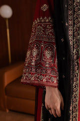 BATIK-3PC DHANAK EMBROIDERED SHIRT WITH CHIFFON  DUPATTA AND EMB TROUSER- SI-F-28