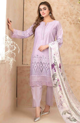 Neli by Tawakkal Fabric Embroidered Lawn Stitched 3 Piece Suit - SI-F-66