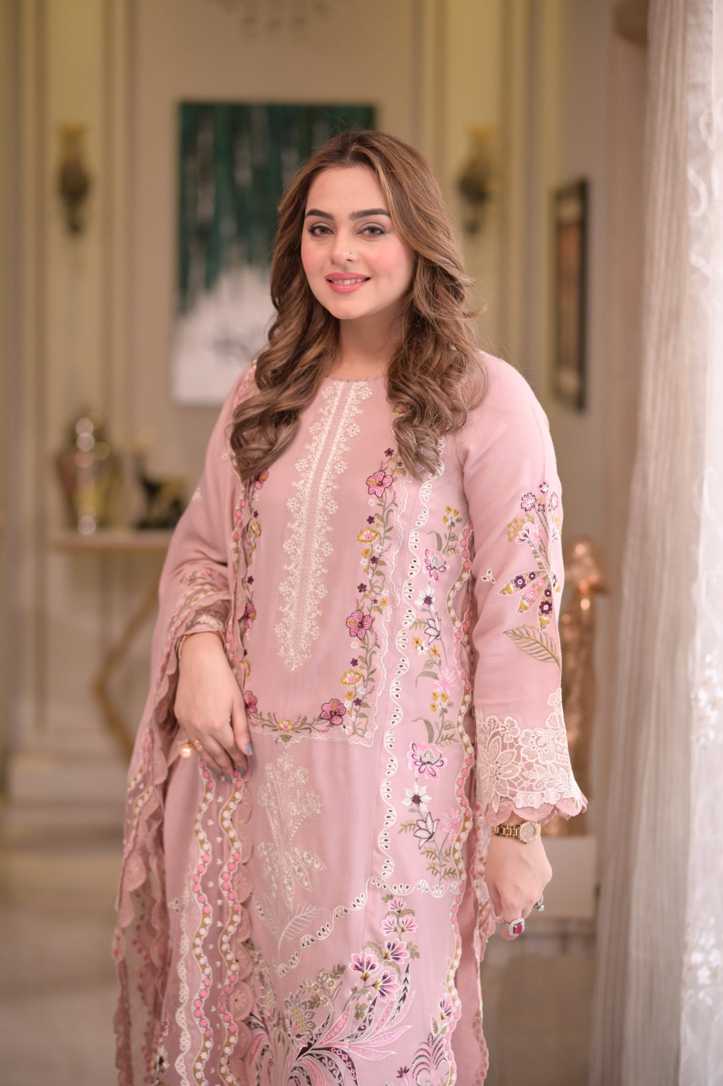 Aneelas 3piece embroidered collection - SI-F-59