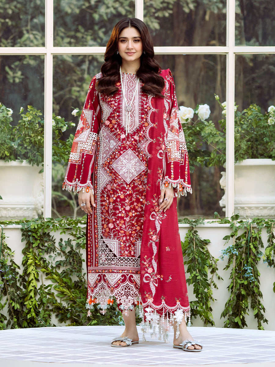 BIN ILYAS EMBROIDERED LUXURY LAWN COLLECTION - SI-F-16