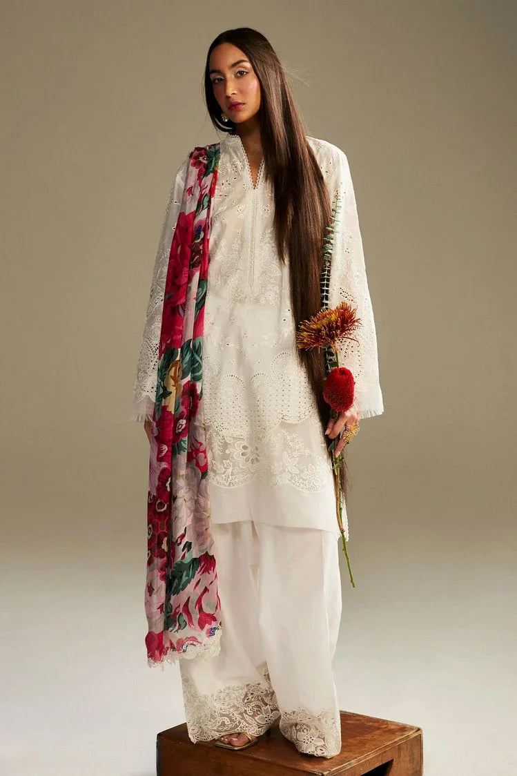 ZARA SHAHJAHAN EMBROIDERED LUXARY LAWN COLLECTION - SI-F-34