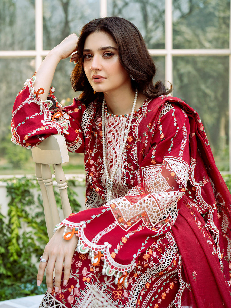 BIN ILYAS EMBROIDERED LUXURY LAWN COLLECTION - SI-F-16